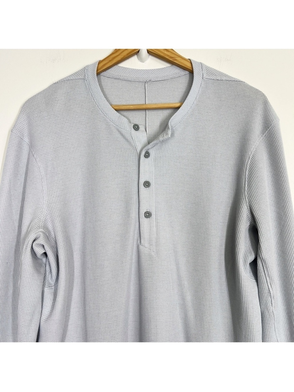 Lululemon Shift Stitch Henley Heathered Core Ultra Light Grey - Picture 4 of 12